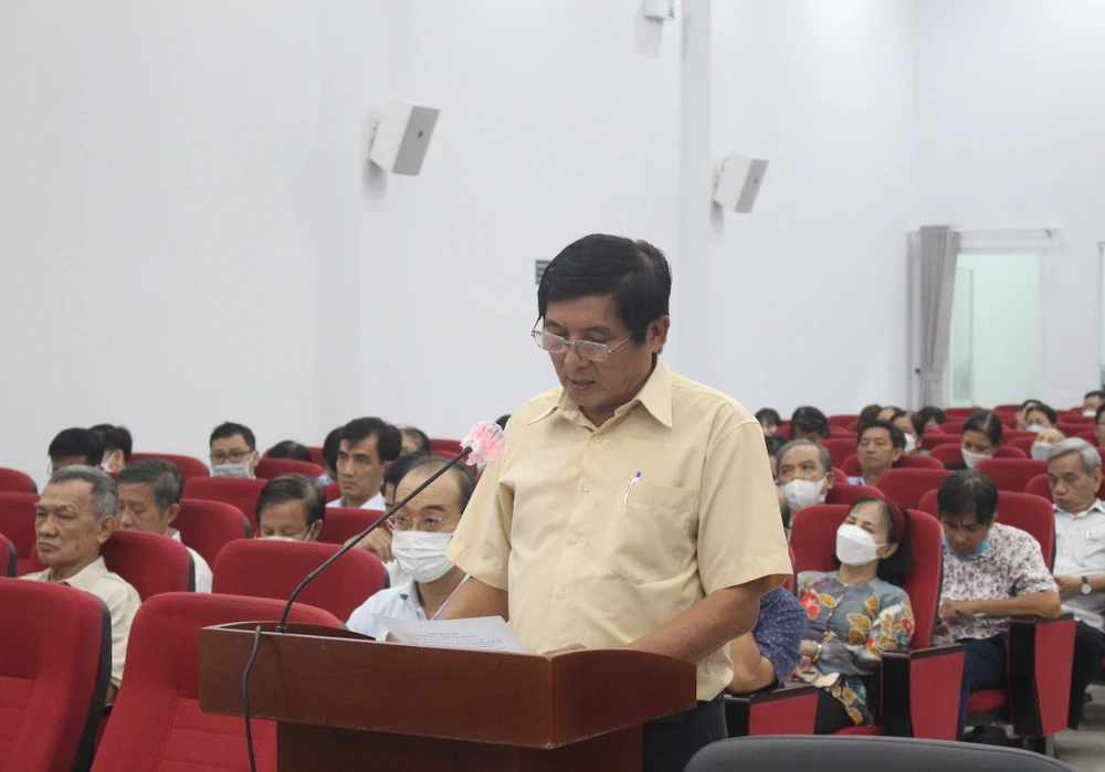 Cử tri Võ Xuân Anh. Ảnh: NGUYỄN YÊN