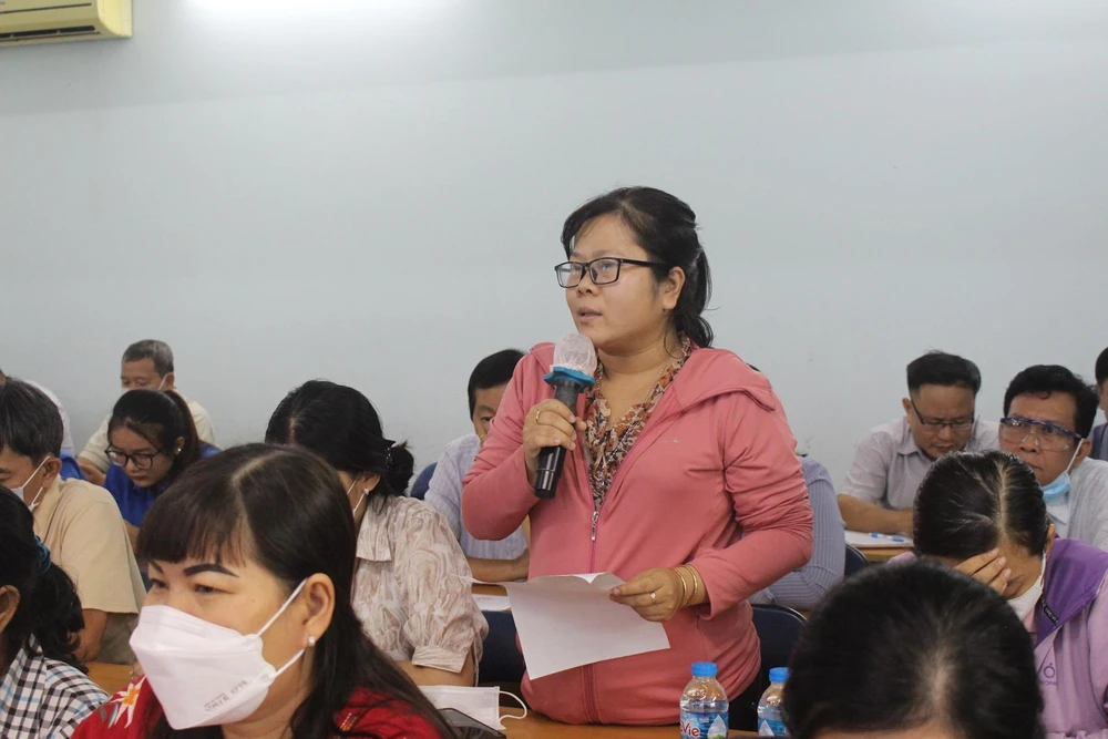 Cử tri Lê Hồng Thái Dương. Ảnh: NGUYỄN YÊN