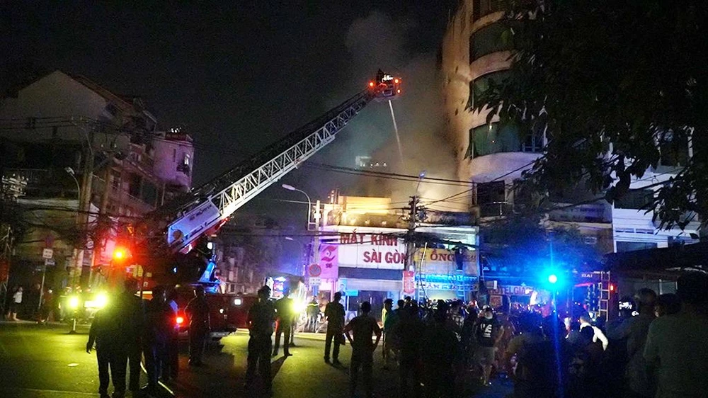 Hiện trường vụ hỏa hoạn. Ảnh: ĐC