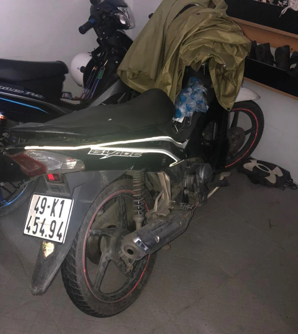 Xe máy Nhật dùng để gây án. Ảnh: ĐC