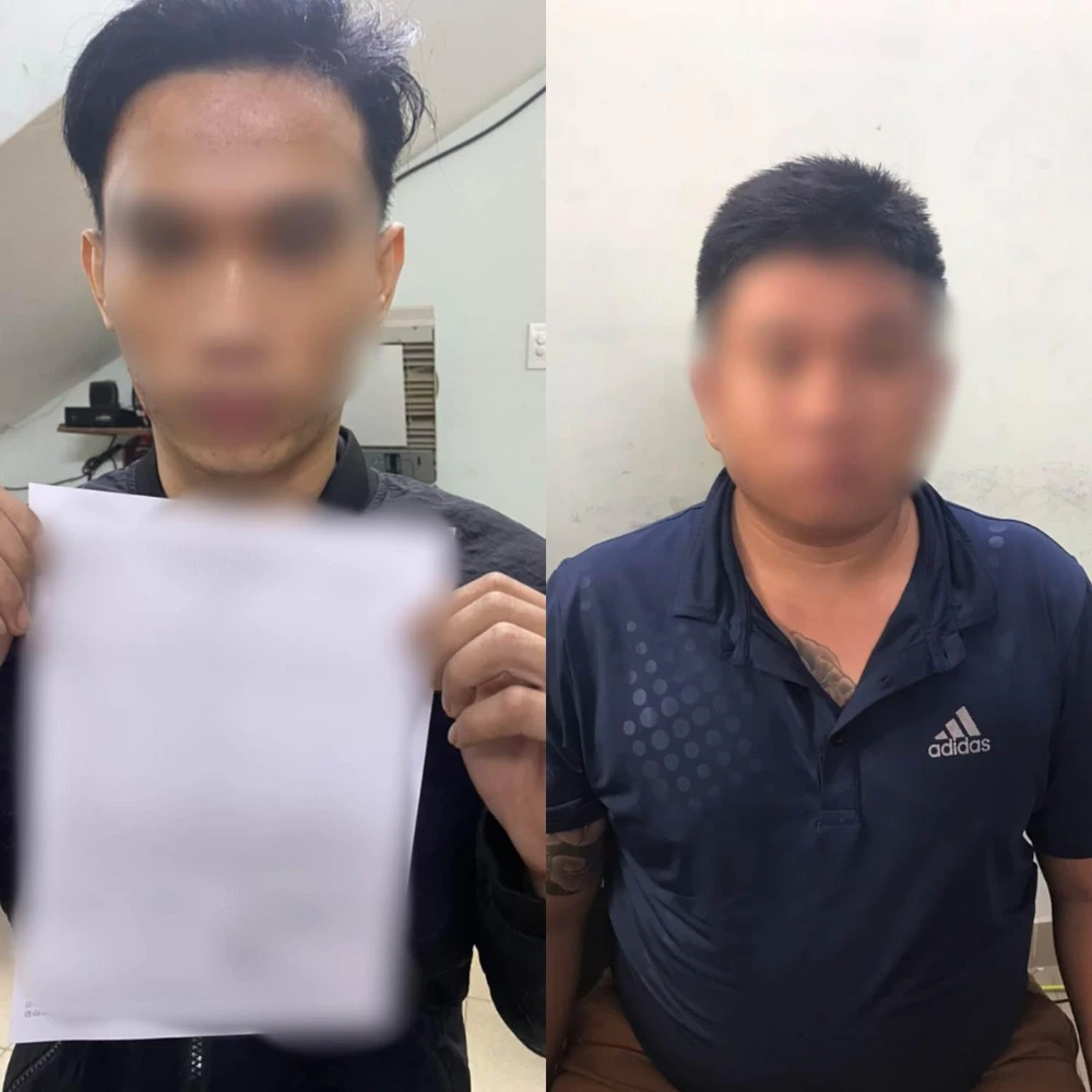 Hai người liên quan trong vụ việc bị Công an mời làm việc. Ảnh: ĐC