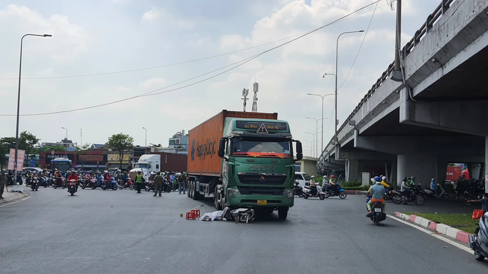 Hiện trường vụ tai nạn. Ảnh: HT