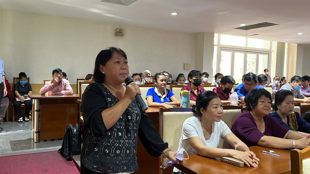 Cử tri Loan cho hay vấn đề quy hoạch treo ở phường 28 đã nhiều lần có ý kiến trong các buổi tiếp xúc cử tri trước đây