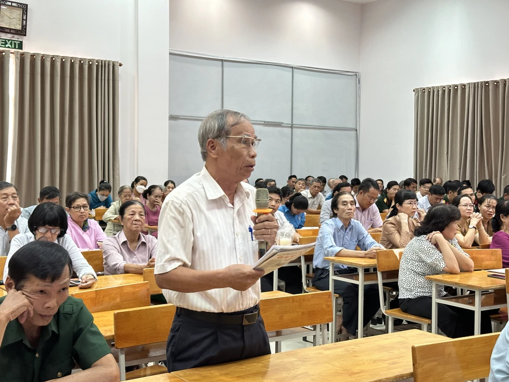 Cử tri Nguyễn Quốc Cường. Ảnh: NGUYỄN YÊN