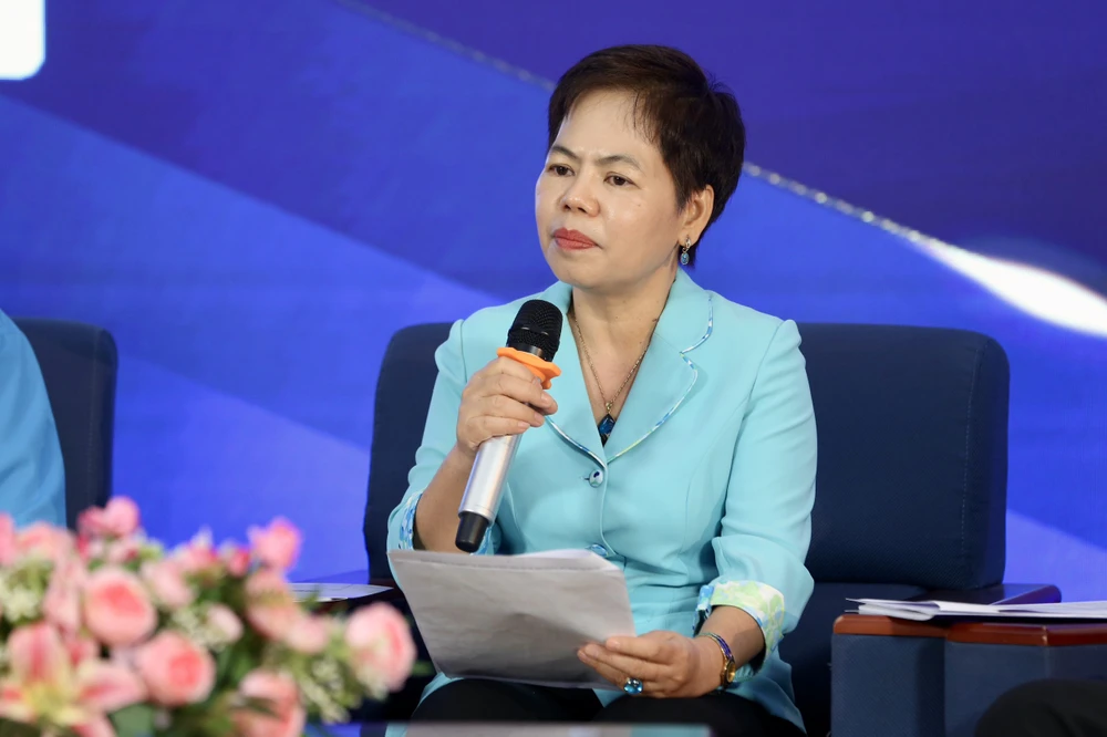 Bà Vũ Thị Xuân Nhuệ, Trưởng Phòng Thực hành quyền công tố, kiểm sát xét xử phúc thẩm hình sự VKSND TP.HCM, thông tin về tình hình tội phạm tín dụng đen trên địa bàn TP.HCM.