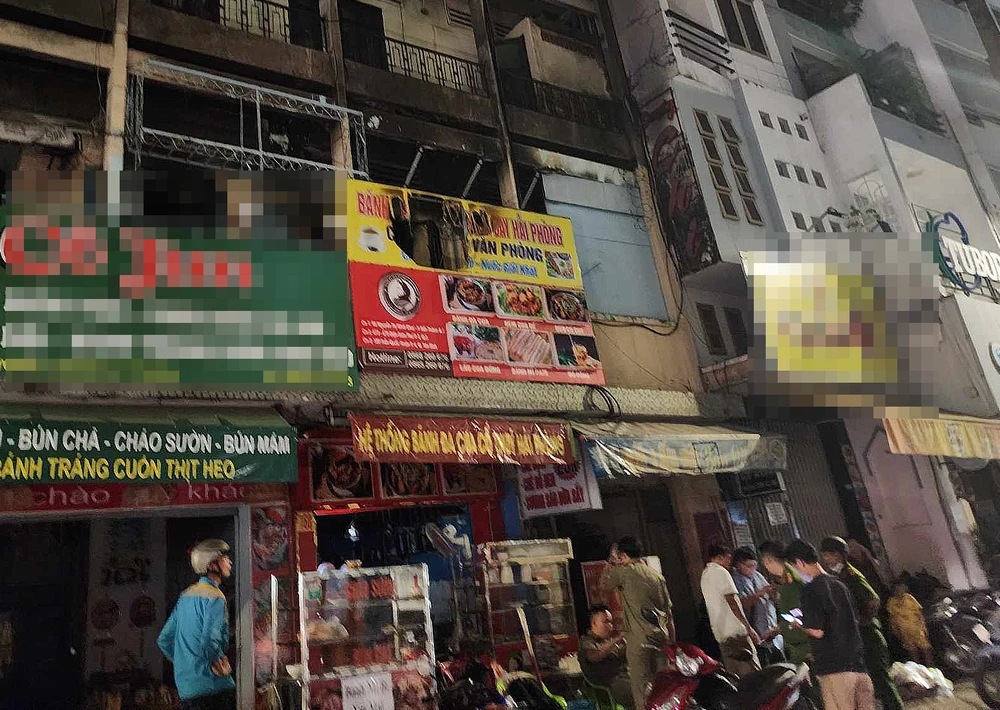 Cháy quán cơm ở quận 3, nhiều tài sản bị thiêu rụi