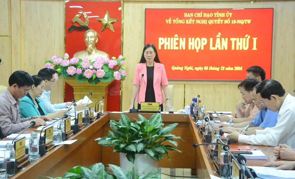 Quảng Ngãi: Ban Chỉ đạo tổng kết Nghị quyết số 18-NQ/TW chỉ đạo gì sau phiên họp đầu tiên?