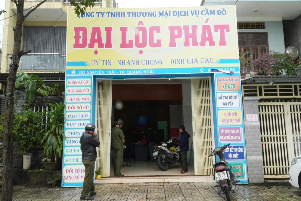 Quảng Ngãi: Triệt phá đường dây tín dụng đen 50 tỉ ‘núp bóng’ doanh nghiệp cầm đồ