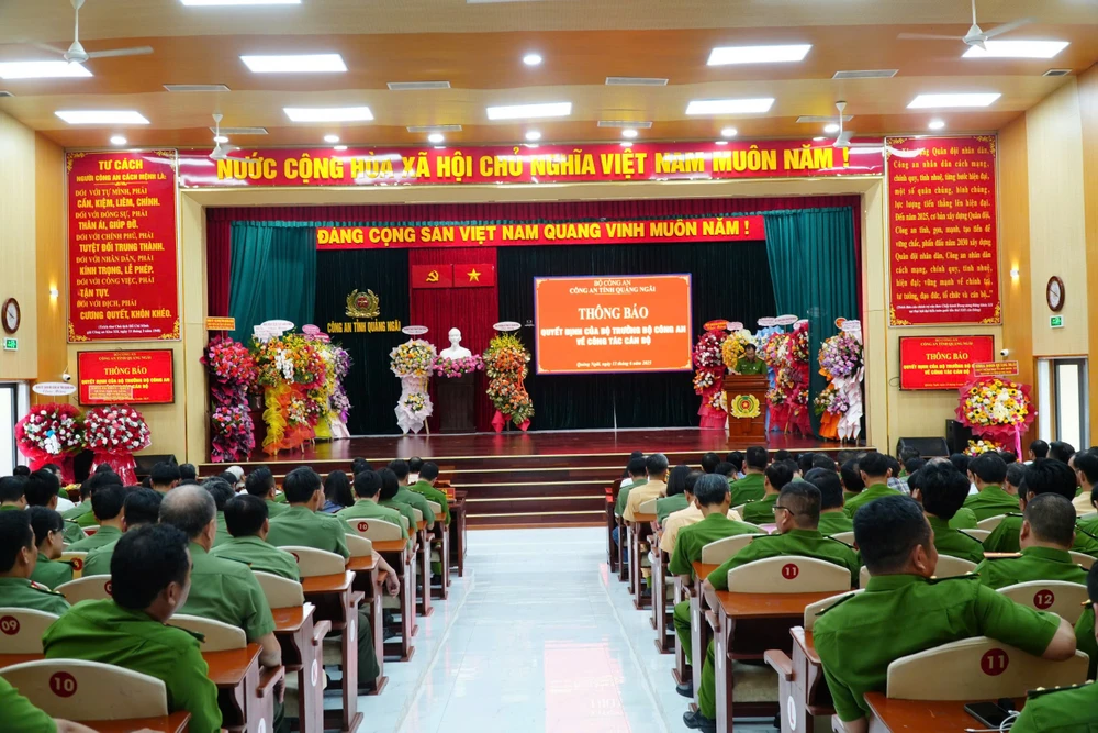 Đại tá Hồ Song Ân làm Giám đốc Công an tỉnh Quảng Ngãi