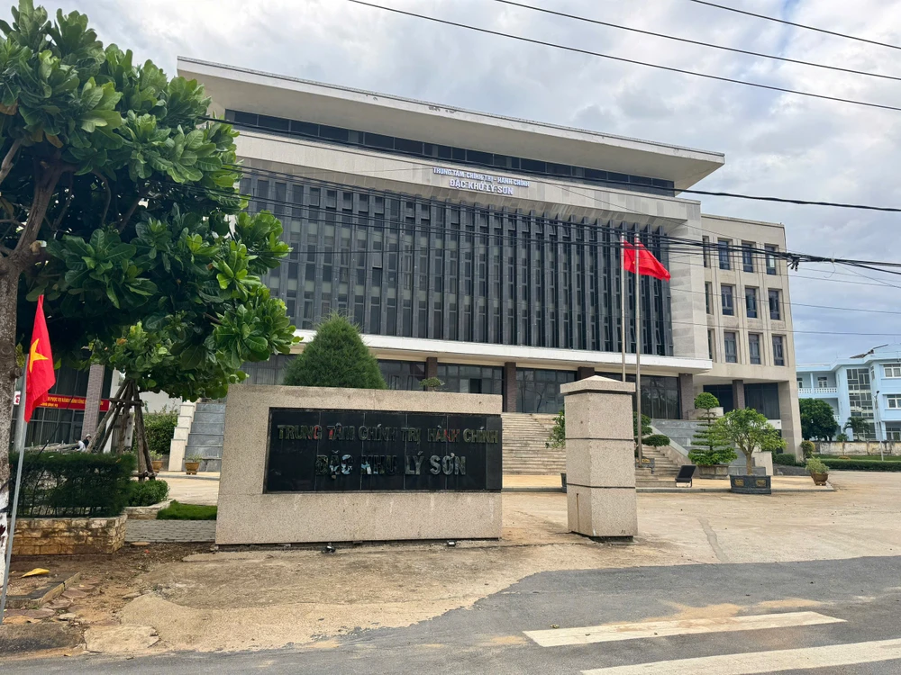 Trung tâm chính trị hành chính đặc khu Lý Sơn.