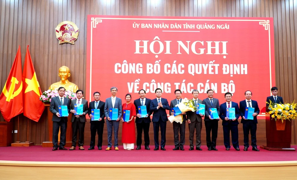 Quảng Ngãi công bố nhân sự giữ chức Giám đốc sở, ngành nhiệm kỳ 2025–2030