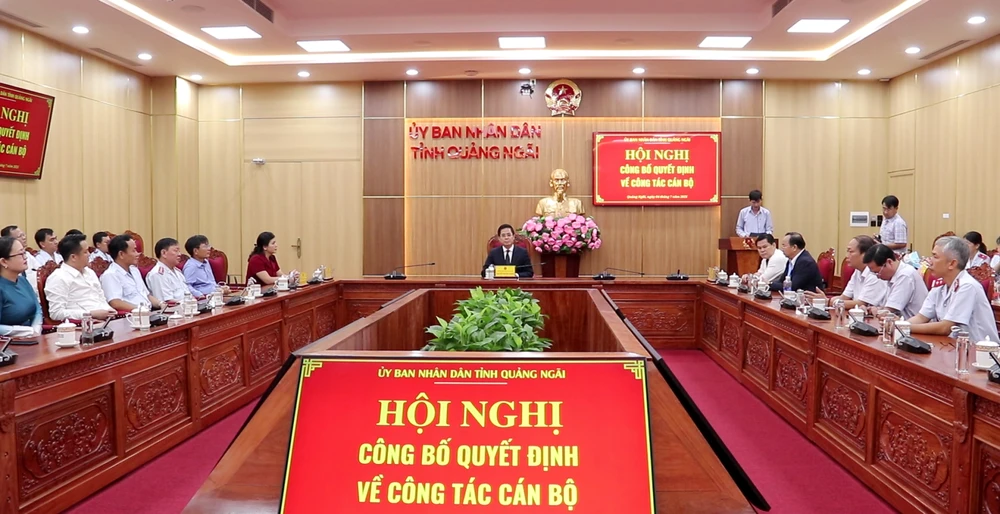 Công bố bổ nhiệm Chánh Thanh tra tỉnh Quảng Ngãi