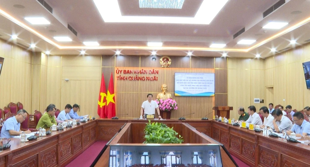 Ưu tiên sửa chữa trường lớp, cơ sở y tế thiệt hại do thiên tai ở miền núi Quảng Ngãi