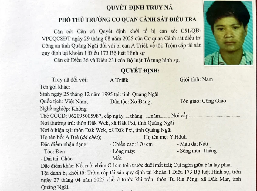 Truy nã ‘bò tặc’