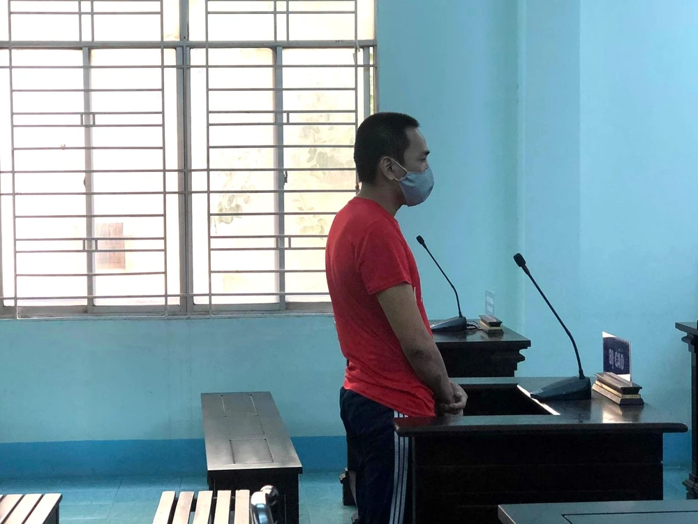 Bị cáo Võ Quỳnh Toàn tại tòa. Ảnh: DƯƠNG HOÀNG