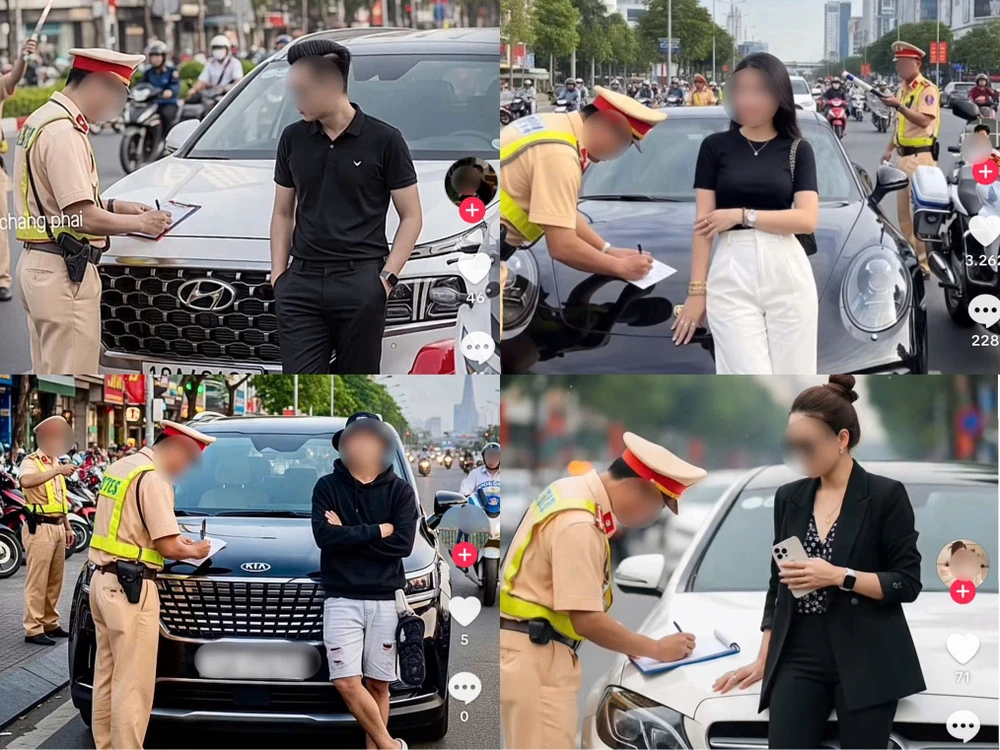 Cẩn trọng với trào lưu dùng AI tạo ảnh 'bị cảnh sát giao thông xử phạt'