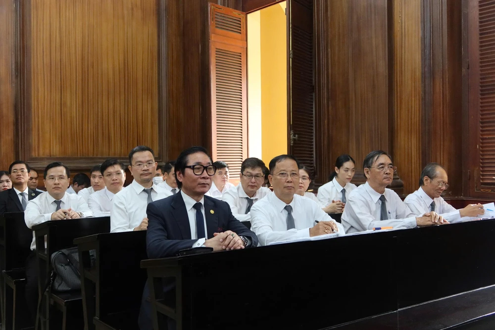 Các luật sư trong một phiên tòa tại TAND TP.HCM mới đây. Ảnh: TRẦN MINH