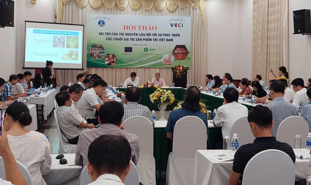 Ngành tre Việt Nam đang mang lại giá trị xuất khẩu trên 300 triệu USD/năm. Ảnh: An Hiền.