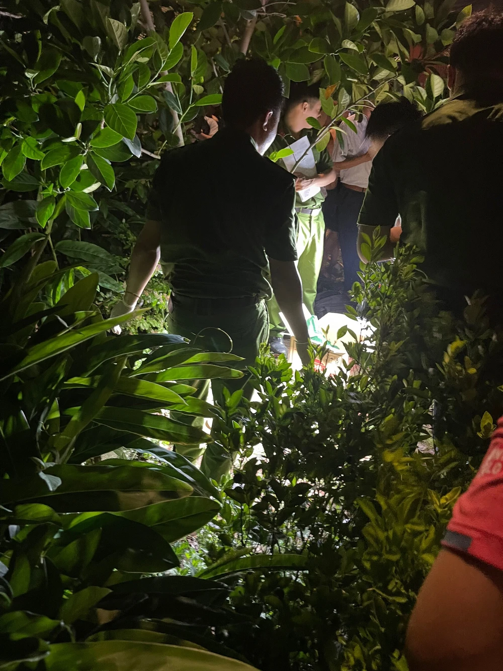 Từ lời khai của Hoàng Hữu Thịnh, ngay trong tối 11-6, các điều tra viên đã tới các địa điểm liên quan đến vụ việc để tiếp tục thu thập dấu vết.