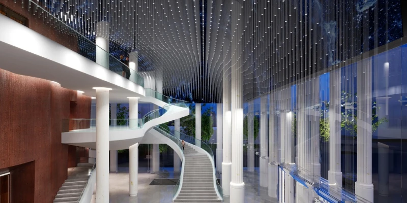 Phối cảnh sảnh trước Nhà hát Hồ Gươm. Ảnh: CAND.