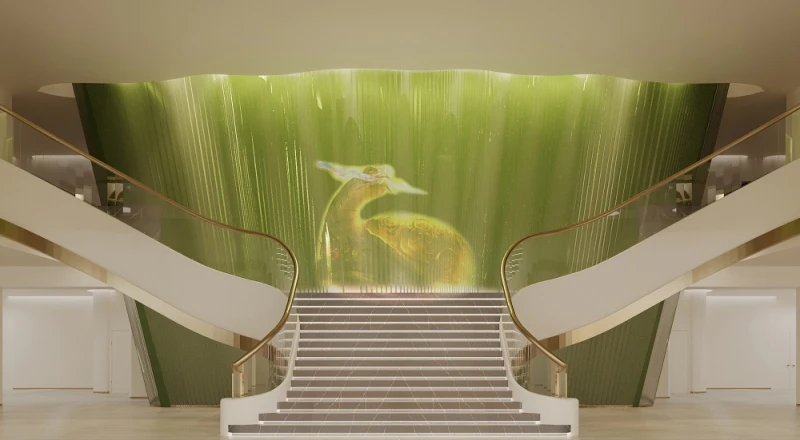 Phối cảnh sảnh hầm Nhà hát Hồ Gươm. Ảnh: CAND