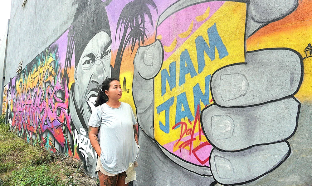 vẽ tranh nghệ thuật graffiti