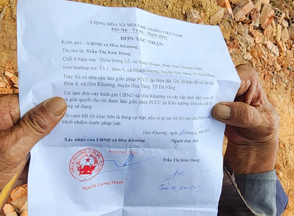 giấy phép phòng cháy chữa cháy