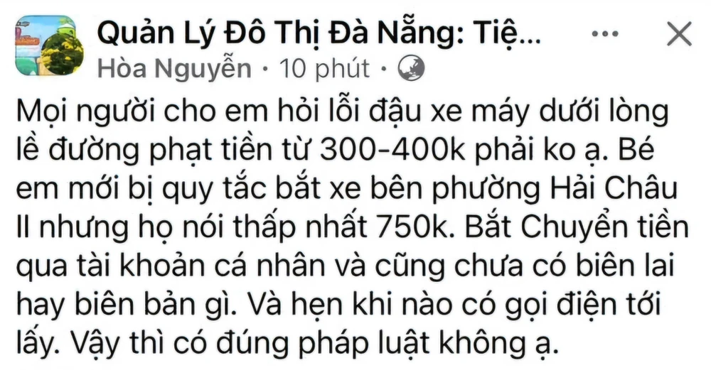 Đội Kiểm tra quy tắc đô thị quận Hải Châu