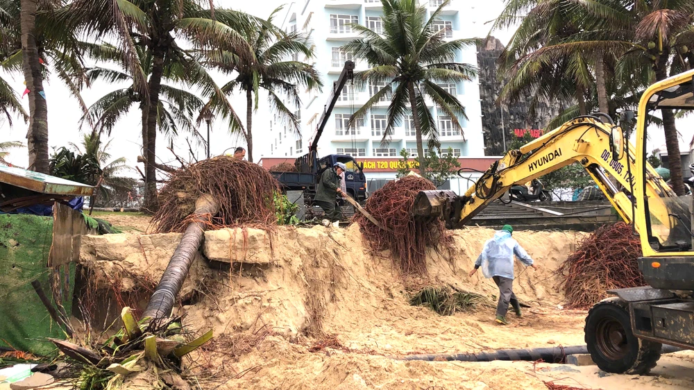 sạt lở bờ biển mỹ khê