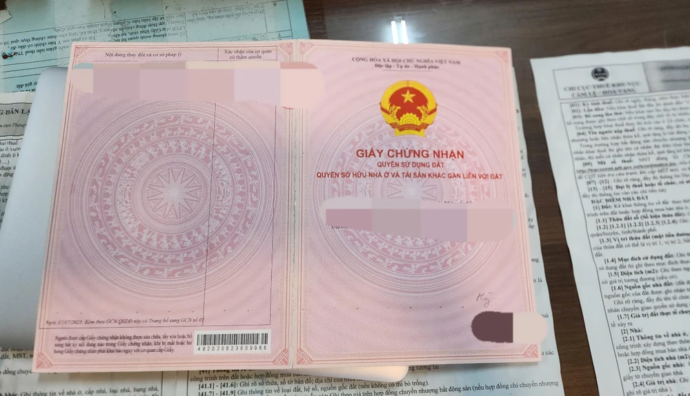 sổ đỏ mẫu mới