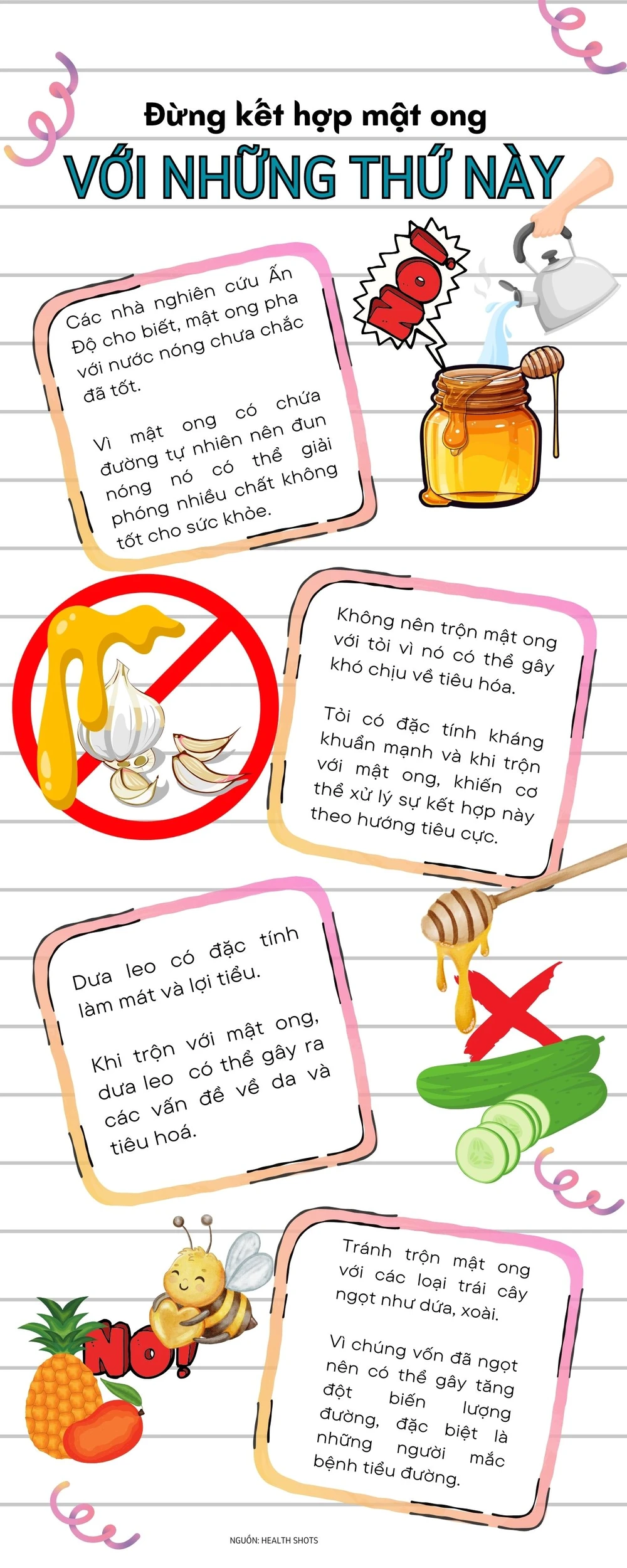 kết hợp mật ong