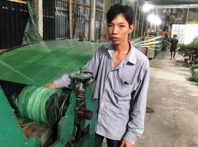 Sau khi được tuyên bố oan anh Sang đã có việc làm ổn định (ảnh: THANH TÙNG)