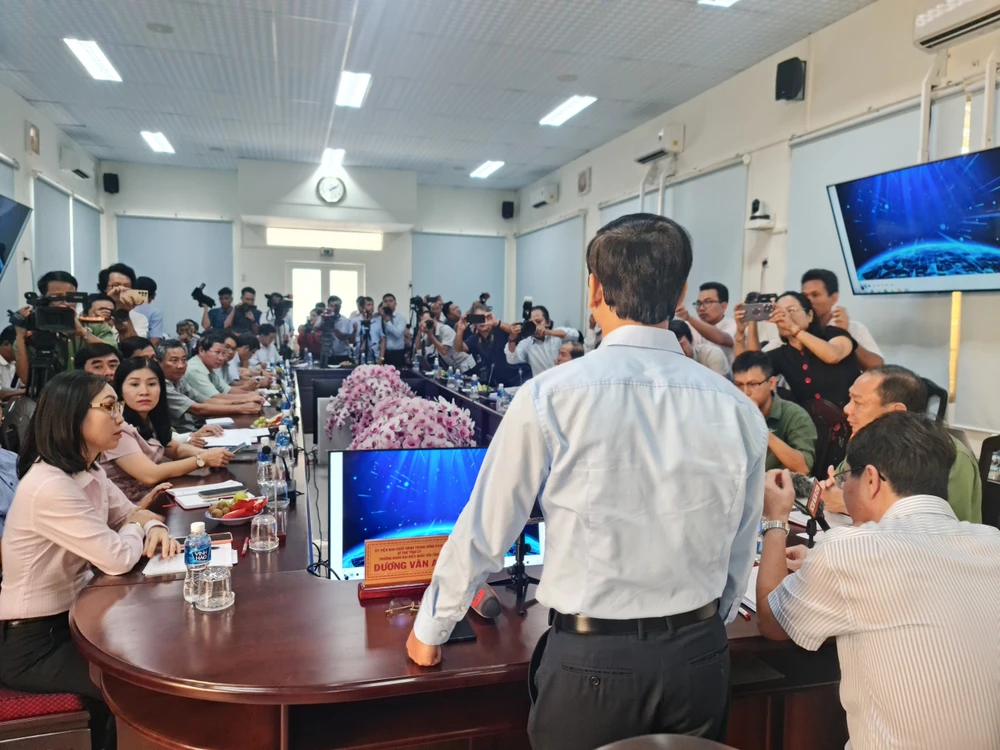 Quang cảnh buổi họp báo. ảnh: Phương Nam