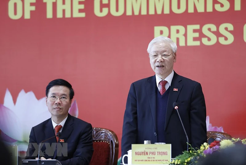 Tổng bí thư Nguyễn Phú Trọng trả lời tại họp báo sau Đại hội ảnh 3