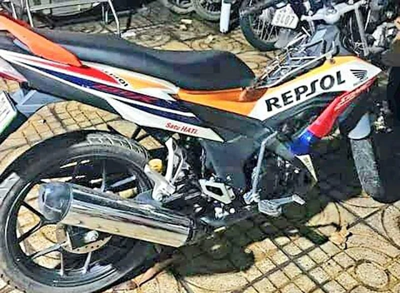 Chiếc xe của khách thuê nhà nghỉ bị Nghĩa trộm. Ảnh: CA Chiếc xe của khách thuê nhà nghỉ bị Nghĩa trộm. Ảnh: CA