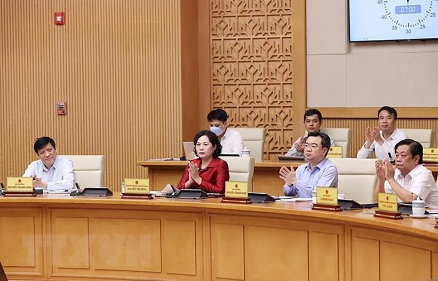 Đại diện các bộ, ngành, đơn vị tham dự phiên họp. Ảnh: TTXVN Đại diện các bộ, ngành, đơn vị tham dự phiên họp. Ảnh: TTXVN