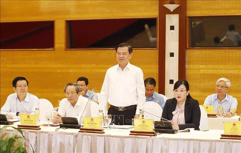 Bí thư Tỉnh ủy Đồng Nai Nguyễn Hồng Lĩnh phát biểu tại hội nghị. Ảnh: TTXVN