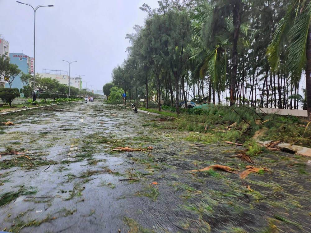 Bão số 4: Đã đổ bộ đất liền, Đà Nẵng- Quảng Nam bị bão quật tơi tả ảnh 33 Bão số 4: Đã đổ bộ đất liền, Đà Nẵng- Quảng Nam bị bão quật tơi tả ảnh 33