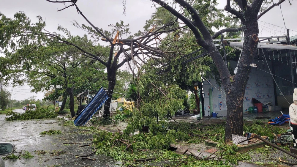 Bão số 4: Đã đổ bộ đất liền, Đà Nẵng- Quảng Nam bị bão quật tơi tả ảnh 26 Bão số 4: Đã đổ bộ đất liền, Đà Nẵng- Quảng Nam bị bão quật tơi tả ảnh 26