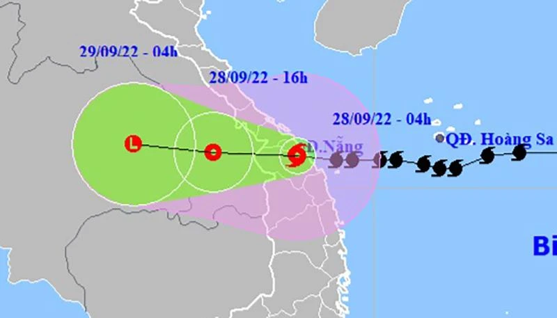 Bão số 4 hiện đang gây mưa lớn ở khu vực Thừa Thiên Huế-Quảng Ngãi. Ảnh: TTKTTVQG Bão số 4 hiện đang gây mưa lớn ở khu vực Thừa Thiên Huế-Quảng Ngãi. Ảnh: TTKTTVQG