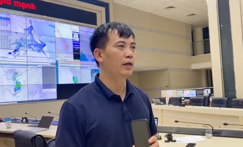 Ông Nguyễn Văn Hưởng, Trưởng phòng Dự báo Thời tiết, Trung tâm Dự báo khí tượng thuỷ văn quốc gia. Ảnh: AH Ông Nguyễn Văn Hưởng, Trưởng phòng Dự báo Thời tiết, Trung tâm Dự báo khí tượng thuỷ văn quốc gia. Ảnh: AH