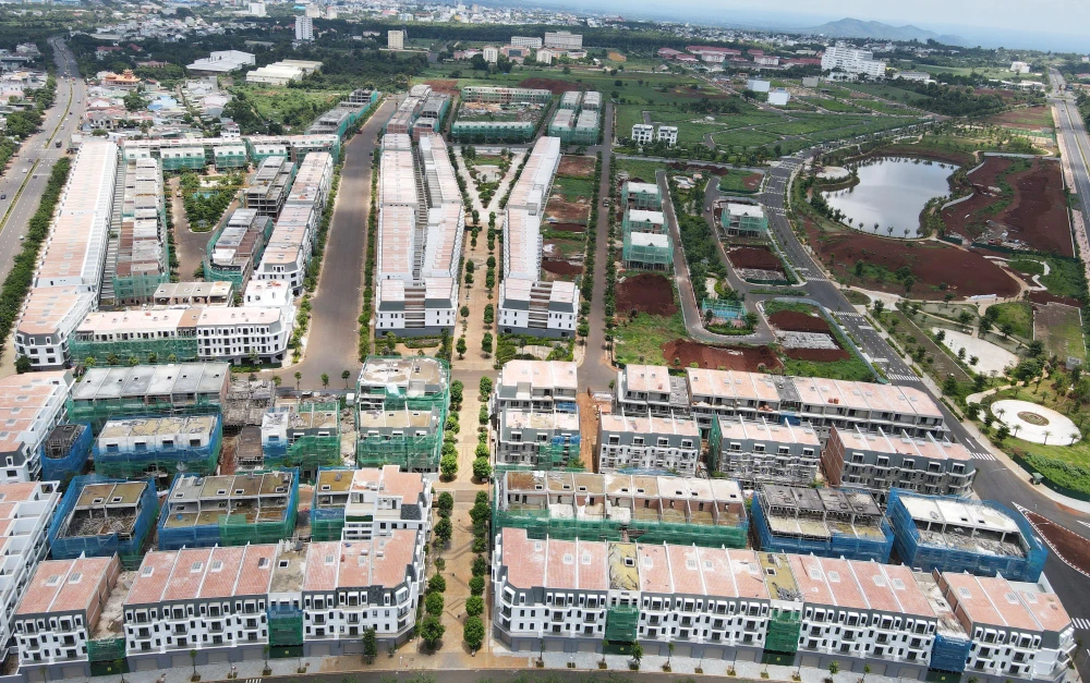 Một khu đô thị đang được triển khai tại TP Buôn Ma Thuột, tỉnh Đắk Lắk. Ảnh: VŨ LONG