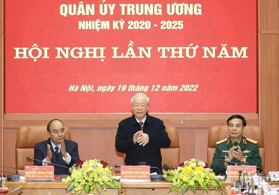 Tổng Bí thư Nguyễn Phú Trọng phát biểu tại Hội nghị. Ảnh: TTXVN