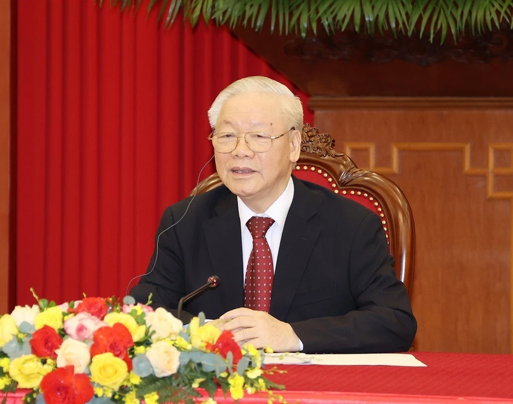 Tổng Bí thư Nguyễn Phú Trọng. Ảnh: TTXVN Tổng Bí thư Nguyễn Phú Trọng. Ảnh: TTXVN