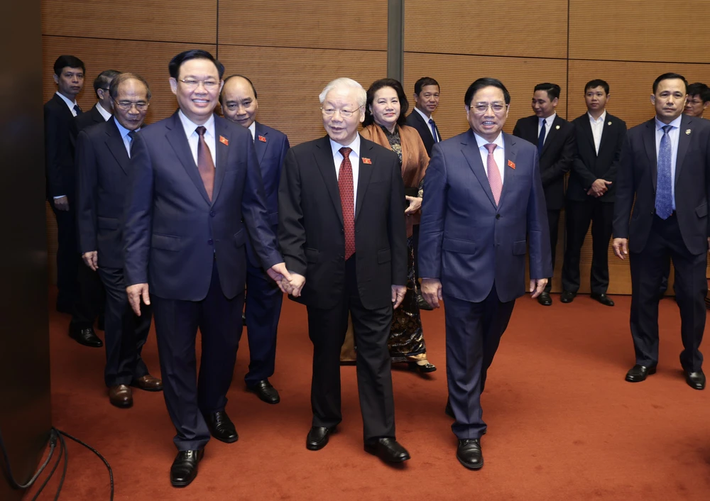 Tại kỳ họp thứ tư, QH đã giám sát tối cao việc thực hiện chính sách, pháp luật về thực hành tiết kiệm, chống lãng phí giai đoạn 2016-2021. Đây là chuyên đề giám sát được cử tri, Nhân dân cả nước và dư luận đặc biệt quan tâm. Ảnh: PHẠM THẮNG