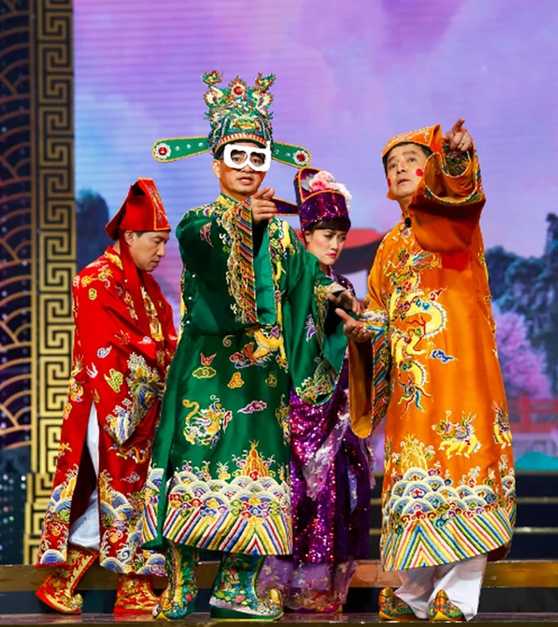 NSƯT Xuân Bắc trong Táo quân 2023. Ảnh: VFC