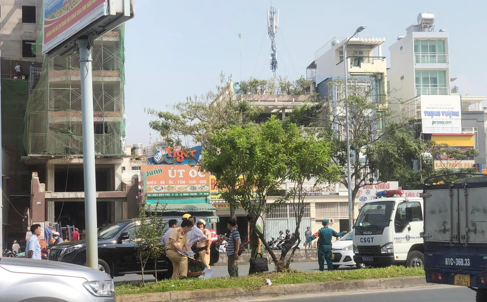 Hiện trường xảy ra vụ tai nạn. Ảnh: NY