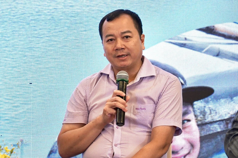 Ông Trần Đình Luân, Tổng Cục trưởng Tổng cục thủy sản, Bộ NN&amp;PTNT nêu ý kiến tại chương trình. Ảnh: BẢO PHƯƠNG