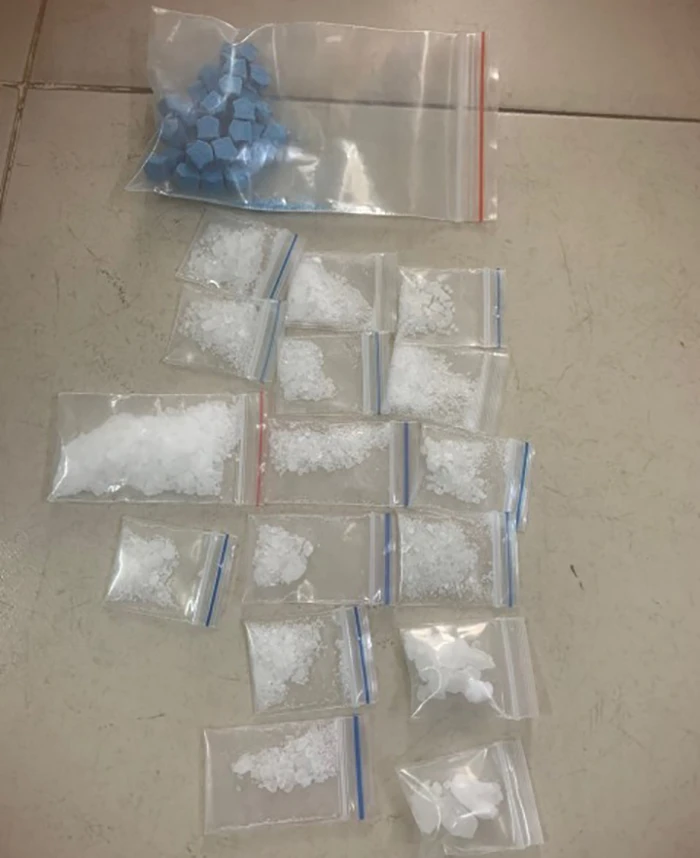 Tang vật Công an thu giữ.