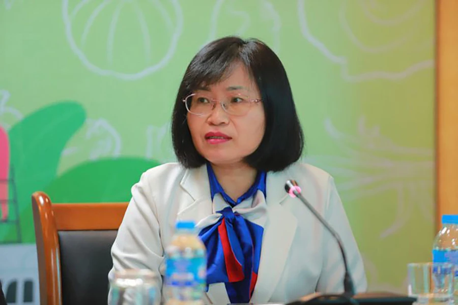 Bà Lê Hằng, Giám đốc truyền thông Hiệp hội Chế biến và xuất khẩu thủy sản Việt Nam.